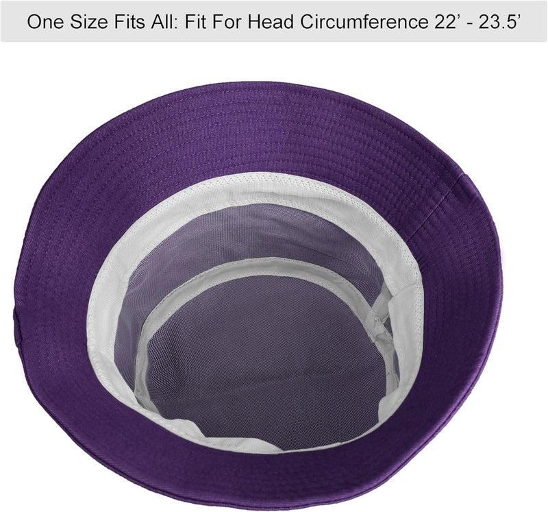 Wheebo Solid Color Bucket Hat for Women Summer Beach Fishmen Hat for Lady Adult Unisex Cotton Cap…… - Image 5